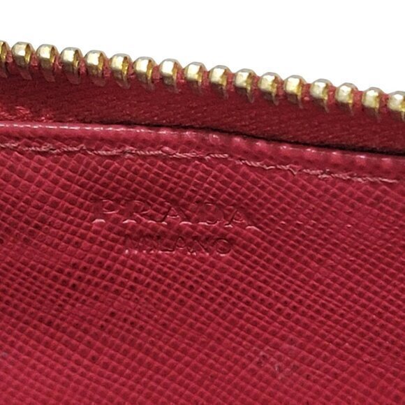 Prada Leather Wallet Continental Bow Pink - Picture 9 of 11